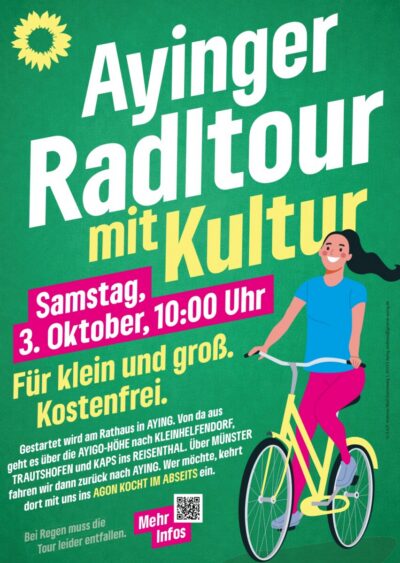 Grüne Radltour am 03.10.2026 10:00 Start am Rathaus