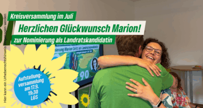Glückwunsch an Marion zur Nominierung als Landratskandidatin