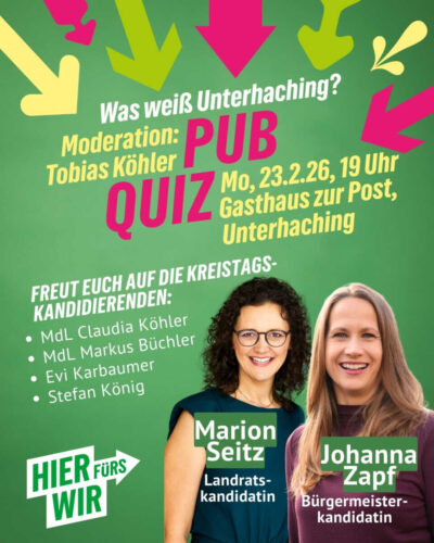 Pub Quiz mit Johanna Zapf und Marion Seitz