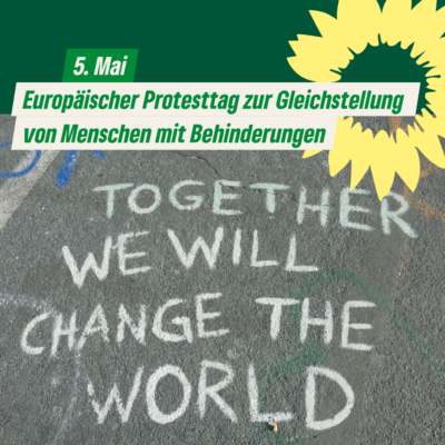 5. Mai Protesttag zur Gleichstellung von Menschen mit Behinderung
