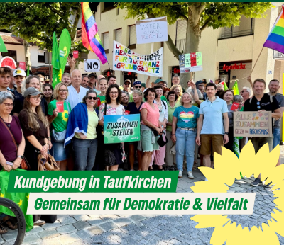 Sharepic Demo Taufkirchen Demo für Demokratie & Vielfalt Taufkirchen