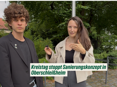 Die Fraktionsvorsitzenden der Kreistagsfraktion Christina Risinger und Johannes Rohleder